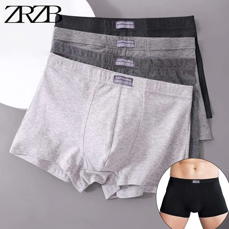 Calzoncillos bóxer de algodón transpirables para hombre: ropa interior cómoda y elástica de alto rendimiento.