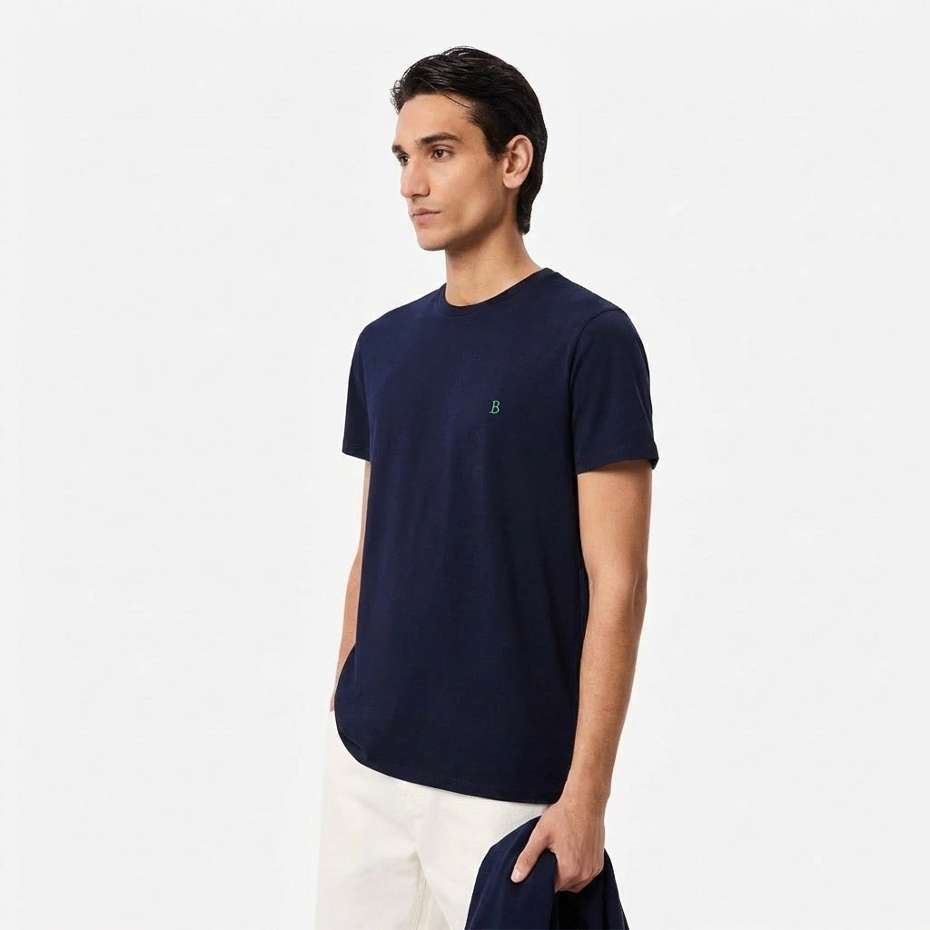 Camiseta Premium Bambux Pima Azul - Estilo y Confort